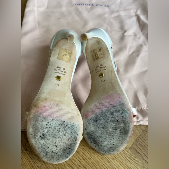 STUART WEITZMAN Crystal-embellished satin sandals - Picture 10 of 10